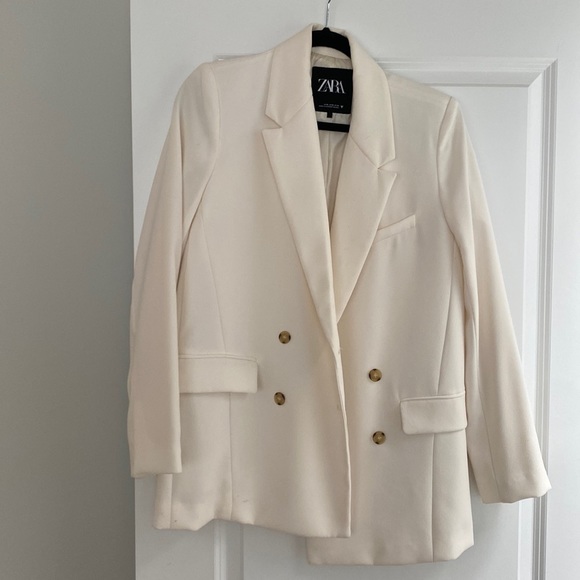 Zara Jackets & Coats Zara White Blazer Poshmark